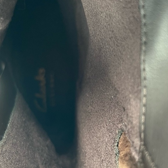 NWT Clarks Women's Brown Leather Mani Juniper Side Zip Boots Size 7M - Picture 15 of 16